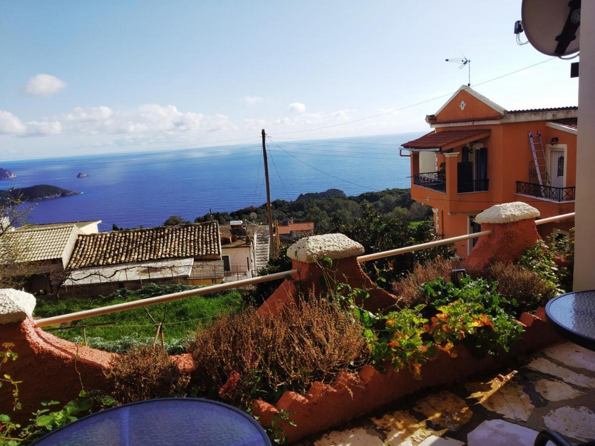 Traditional Panoramic Sea View House Lákones Екстериор снимка