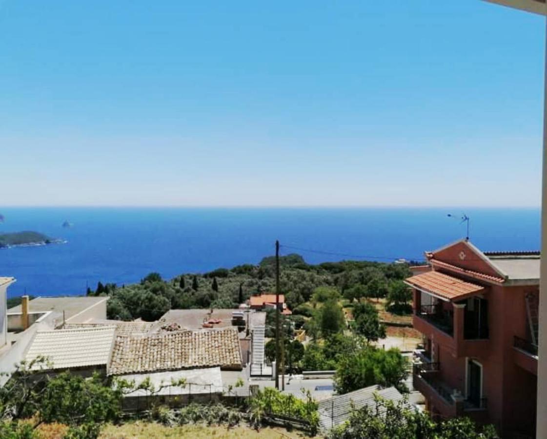 Traditional Panoramic Sea View House Lákones Екстериор снимка