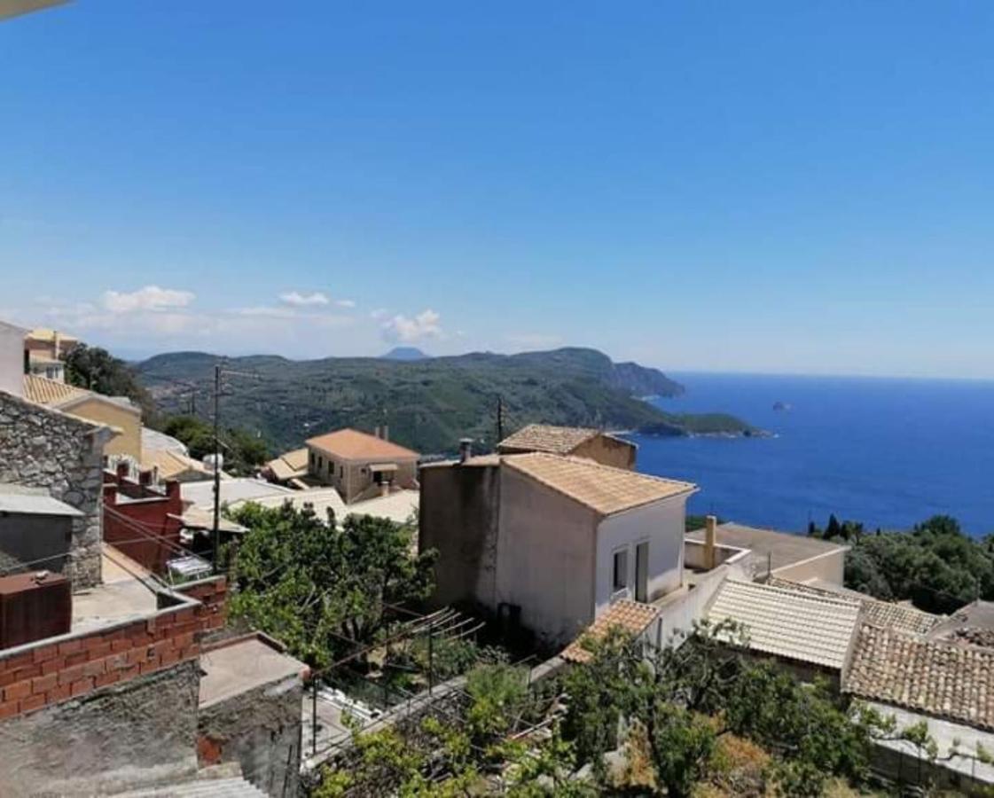 Traditional Panoramic Sea View House Lákones Екстериор снимка