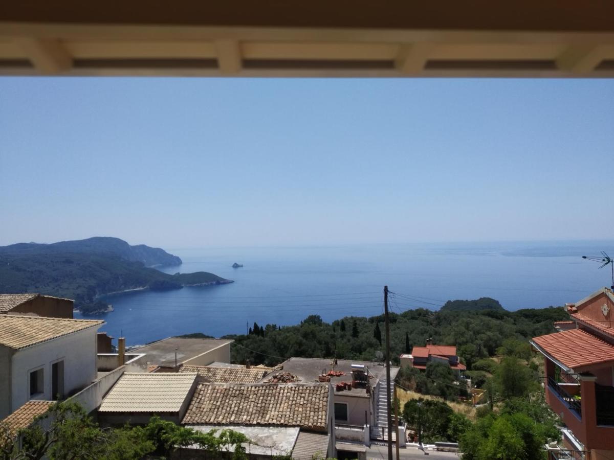 Traditional Panoramic Sea View House Lákones Екстериор снимка