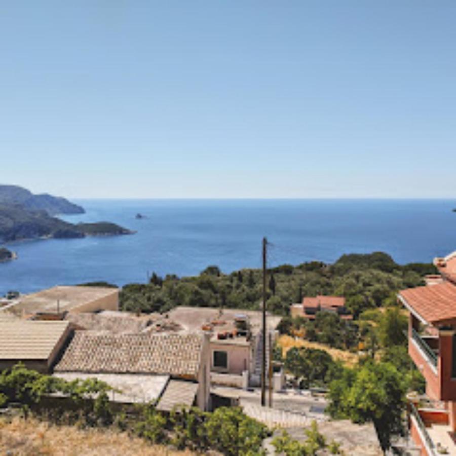 Traditional Panoramic Sea View House Lákones Екстериор снимка